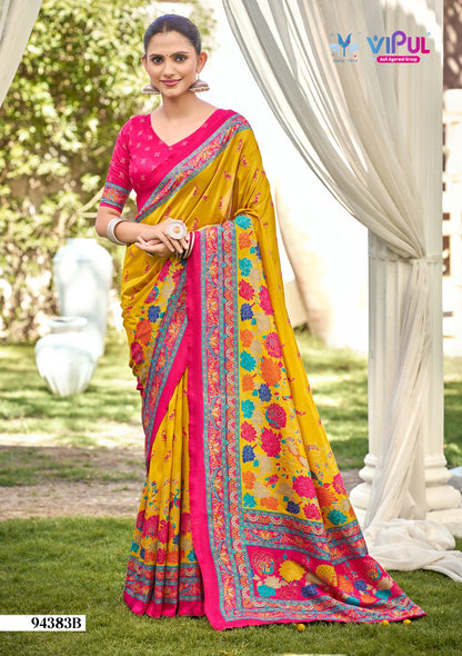 Ivory Silk Vol 21 Vipul Sarees Wholesale Rate