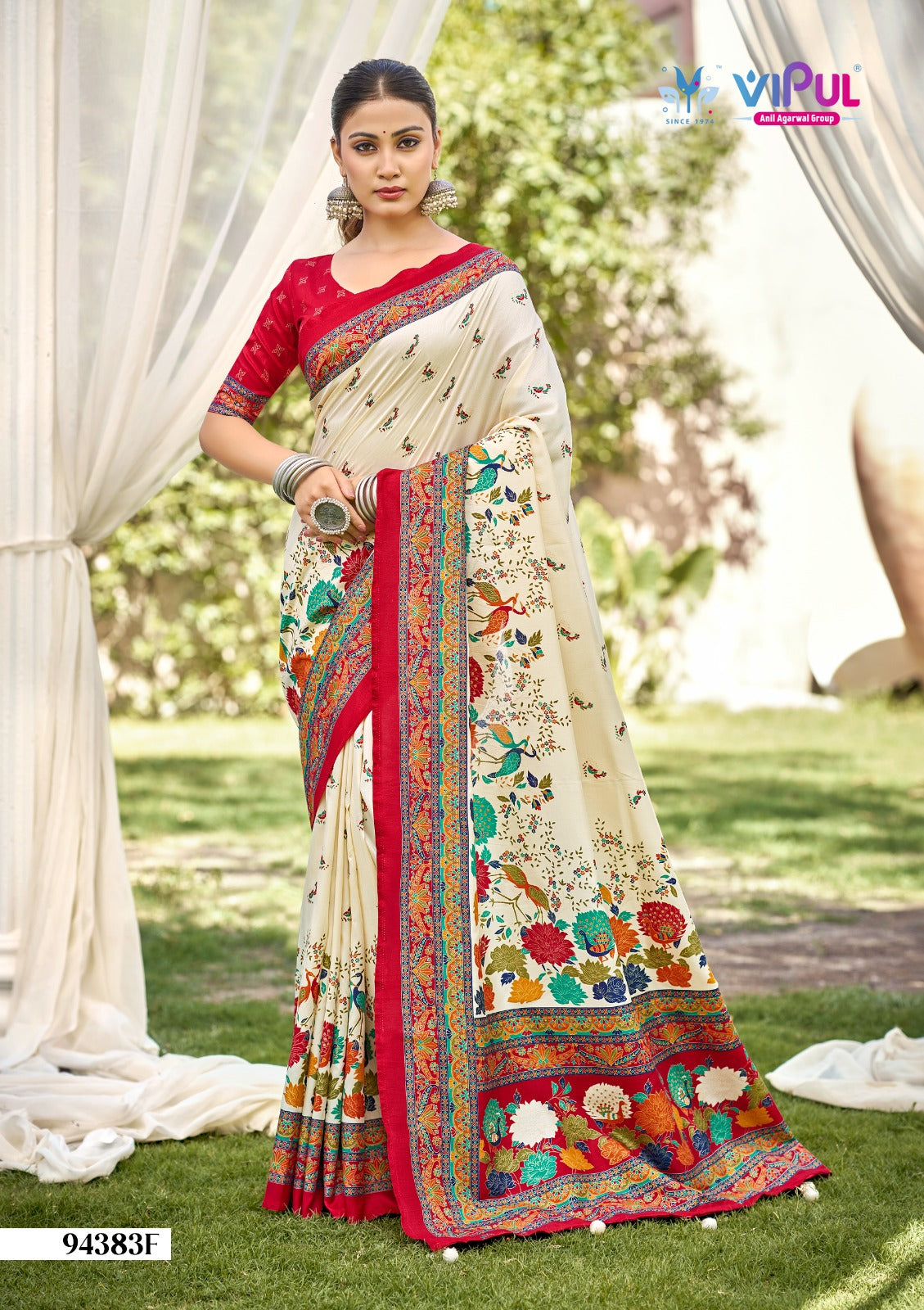 Ivory Silk Vol 21 Vipul Sarees Wholesale Rate