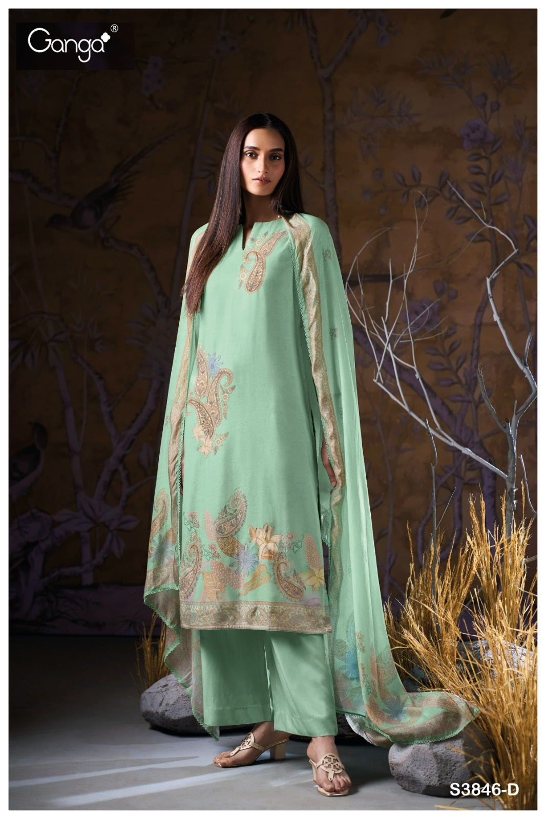 Ivriel 3846 Ganga Pashmina Suits Supplier Ahmedabad