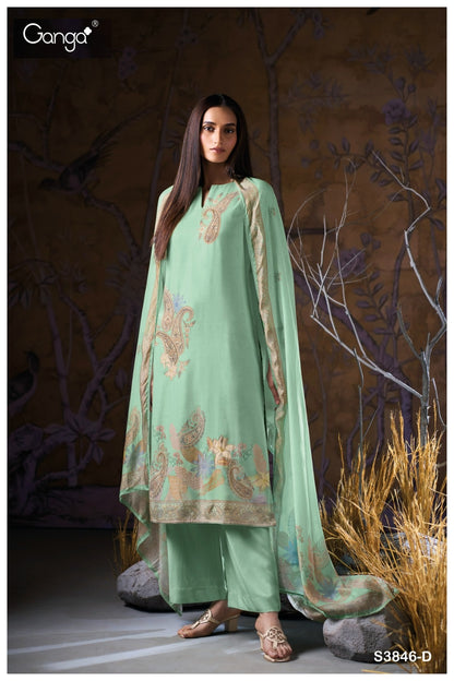 Ivriel 3846 Ganga Pashmina Suits Supplier Ahmedabad