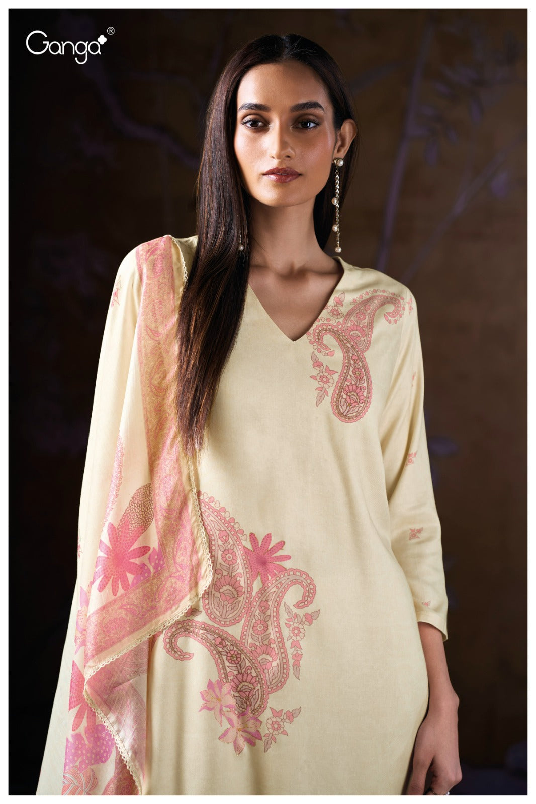 Ivriel 3846 Ganga Pashmina Suits Supplier Ahmedabad