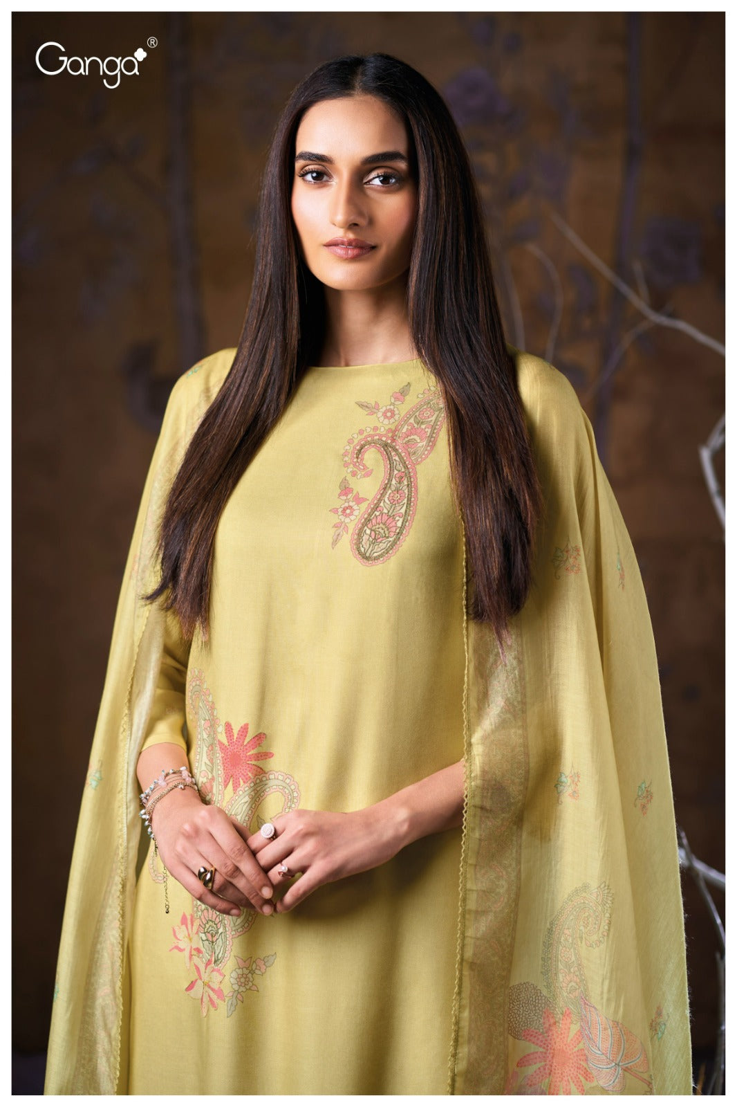 Ivriel 3846 Ganga Pashmina Suits Supplier Ahmedabad