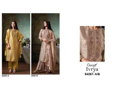 Ivrya 4267 Ganga Bembarg Silk Plazzo Style Suits Supplier