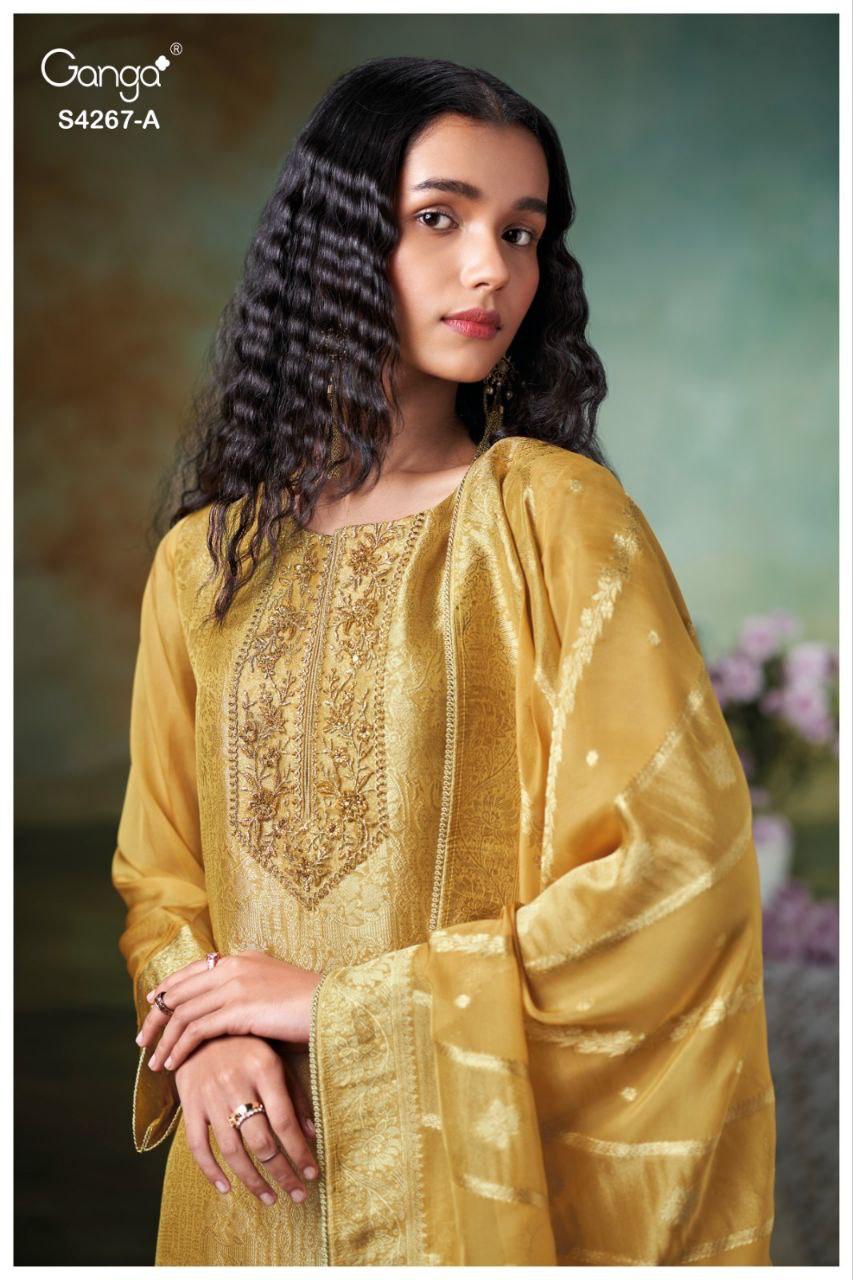 Ivrya 4267 Ganga Bembarg Silk Plazzo Style Suits Supplier