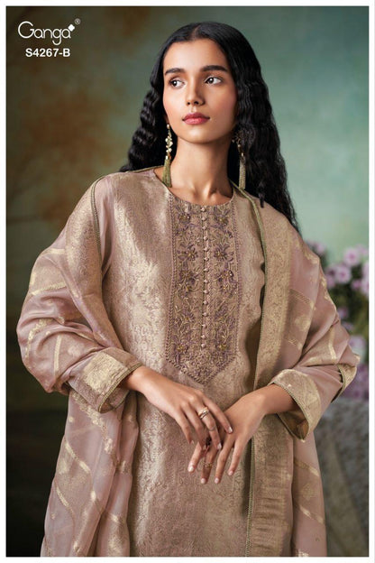Ivrya 4267 Ganga Bembarg Silk Plazzo Style Suits Supplier