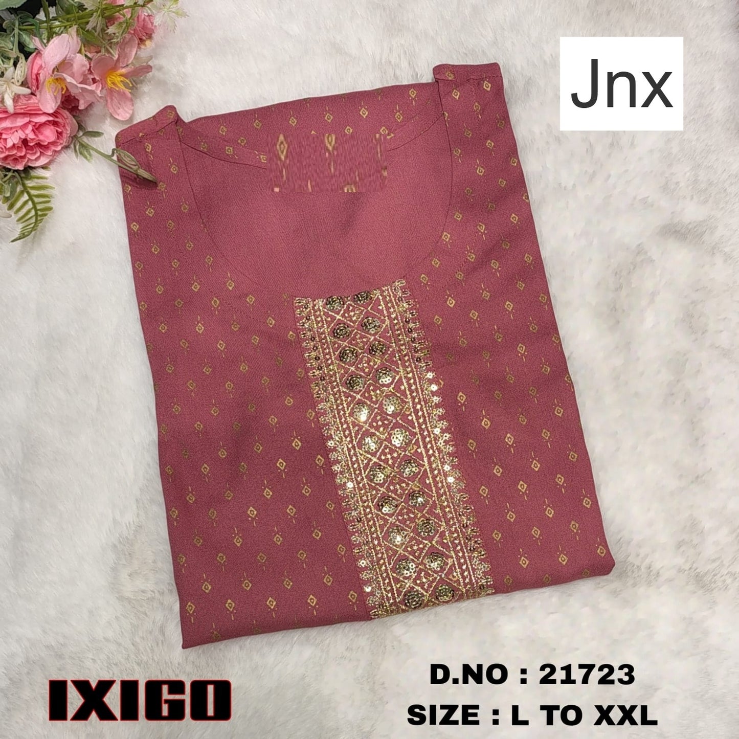 Ixigo 191125 Jnx Straight Cut Kurtis Manufacturer Gujarat