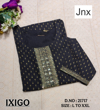 Ixigo 191125 Jnx Straight Cut Kurtis Manufacturer Gujarat