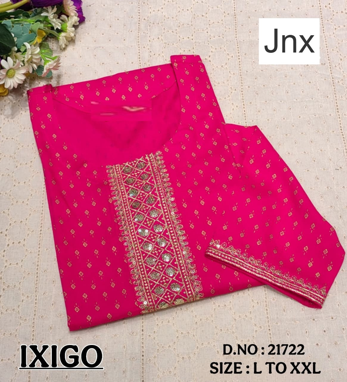 Ixigo 191125 Jnx Straight Cut Kurtis Manufacturer Gujarat