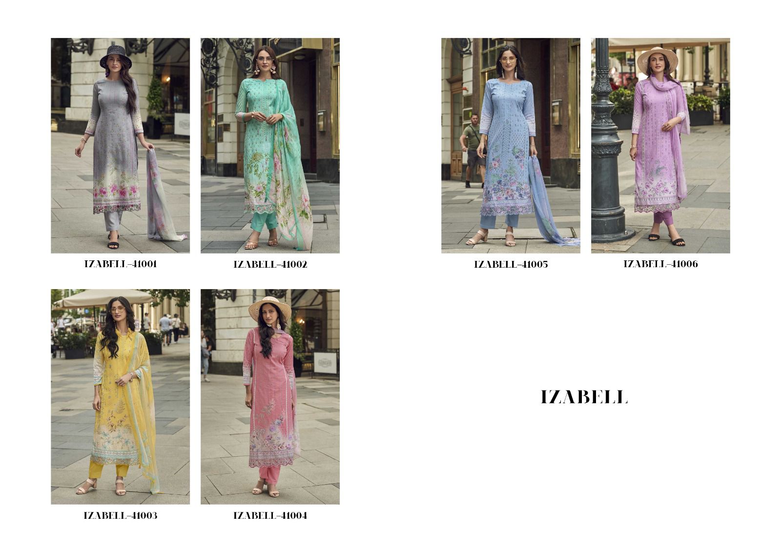 Izabell Kesar Karachi Pure Linen Pant Style Suits Supplier Gujarat