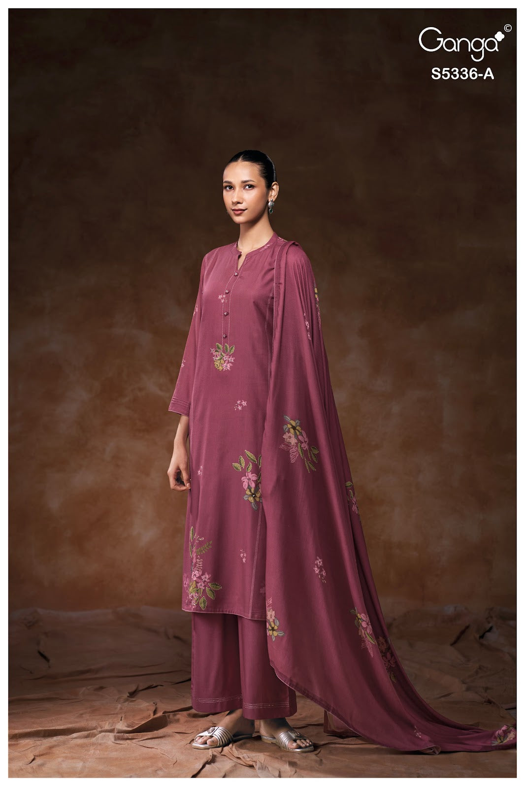 Izana S5336 Ganga Wool Pashmina Suits Wholesale Rate