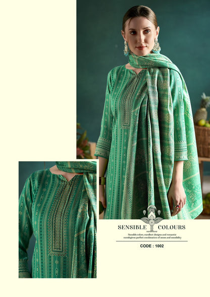 Izara Roli Moli Pashmina Suits Wholesaler