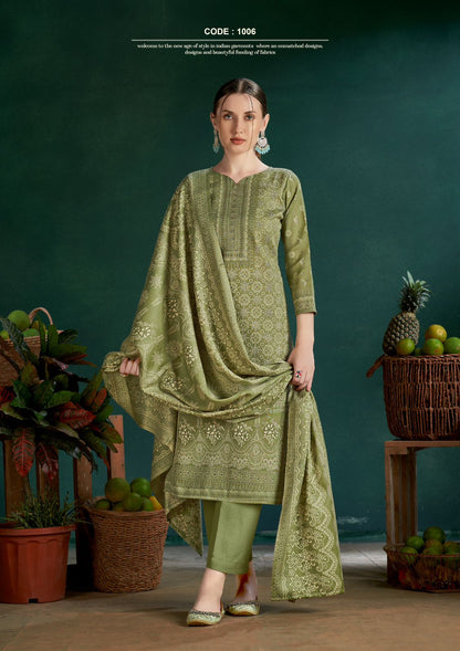 Izara Roli Moli Pashmina Suits Wholesaler