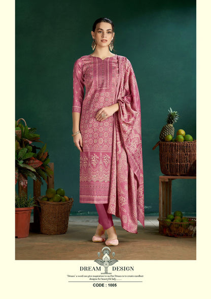 Izara Roli Moli Pashmina Suits Wholesaler