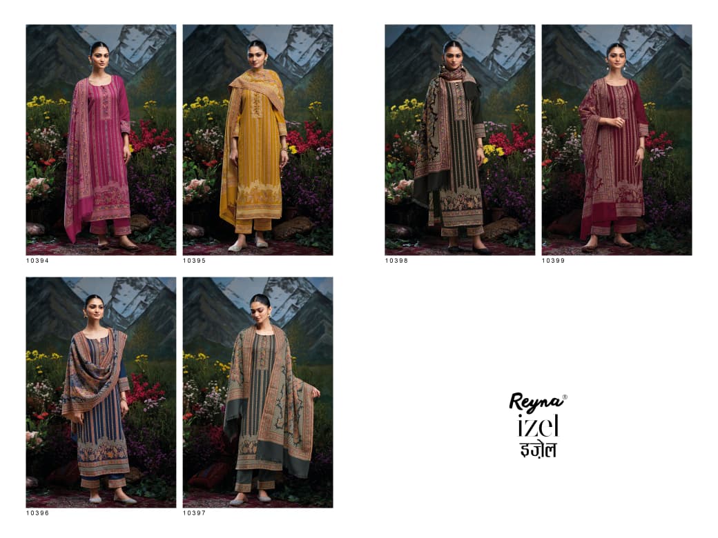 Izel Reyna Jacquard Pashmina Suits Manufacturer