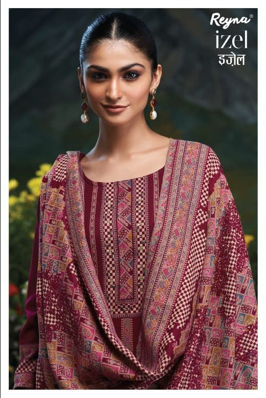Izel Reyna Jacquard Pashmina Suits Manufacturer