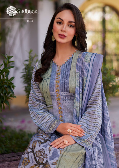 Izel Sadhana Pure Jaam Pant Style Suits Exporter
