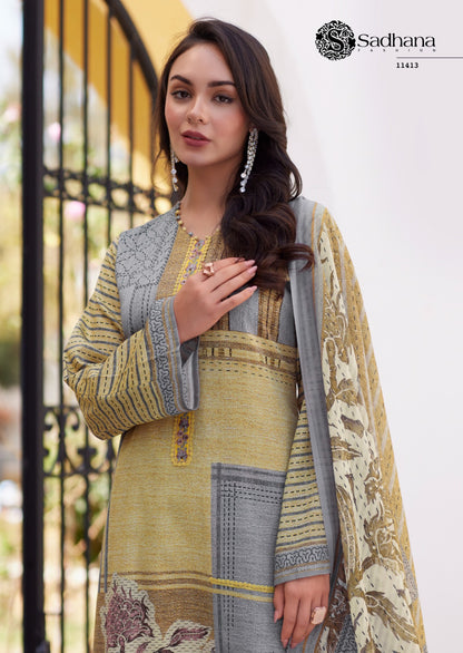 Izel Sadhana Pure Jaam Pant Style Suits Exporter