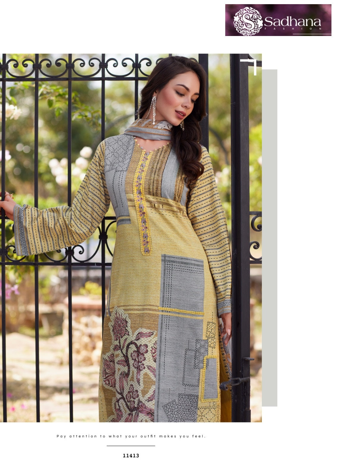 Izel Sadhana Pure Jaam Pant Style Suits Exporter