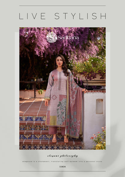 Izel Sadhana Pure Jaam Pant Style Suits Exporter