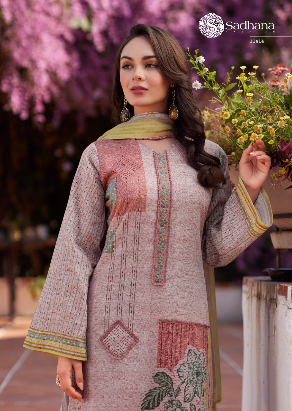 Izel Sadhana Pure Jaam Pant Style Suits Exporter