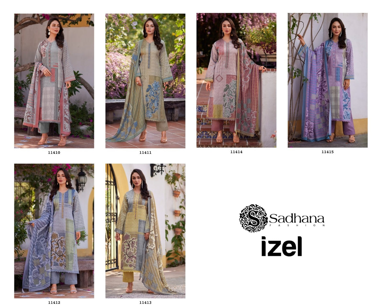 Izel Sadhana Pure Jaam Pant Style Suits Exporter