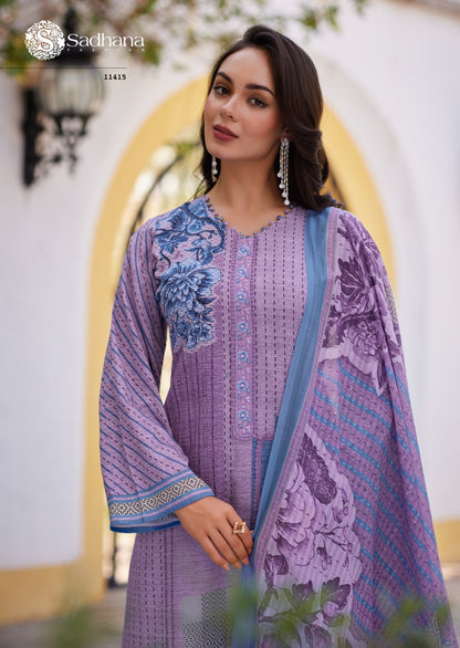 Izel Sadhana Pure Jaam Pant Style Suits Exporter