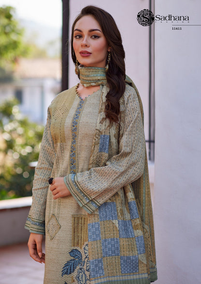 Izel Sadhana Pure Jaam Pant Style Suits Exporter