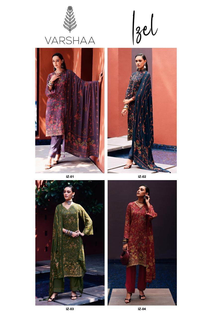 Izel Varshaa Pashmina Suits Supplier Ahmedabad
