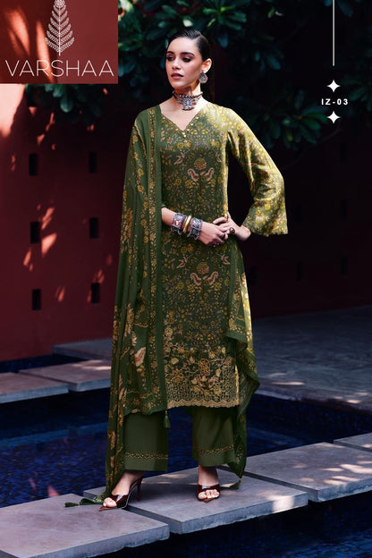 Izel Varshaa Pashmina Suits Supplier Ahmedabad