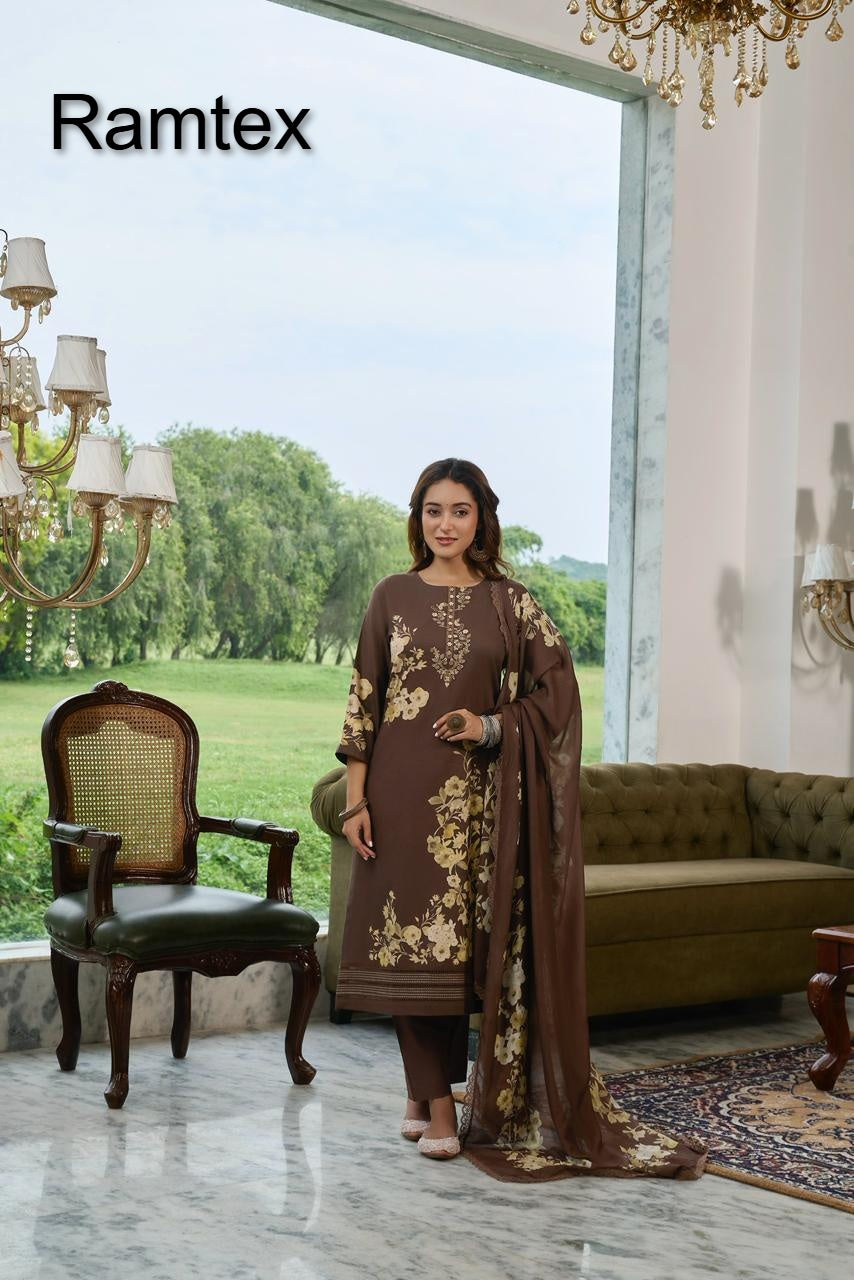 Izhaar Ramtex Cottswool Pant Style Suits Exporter Gujarat