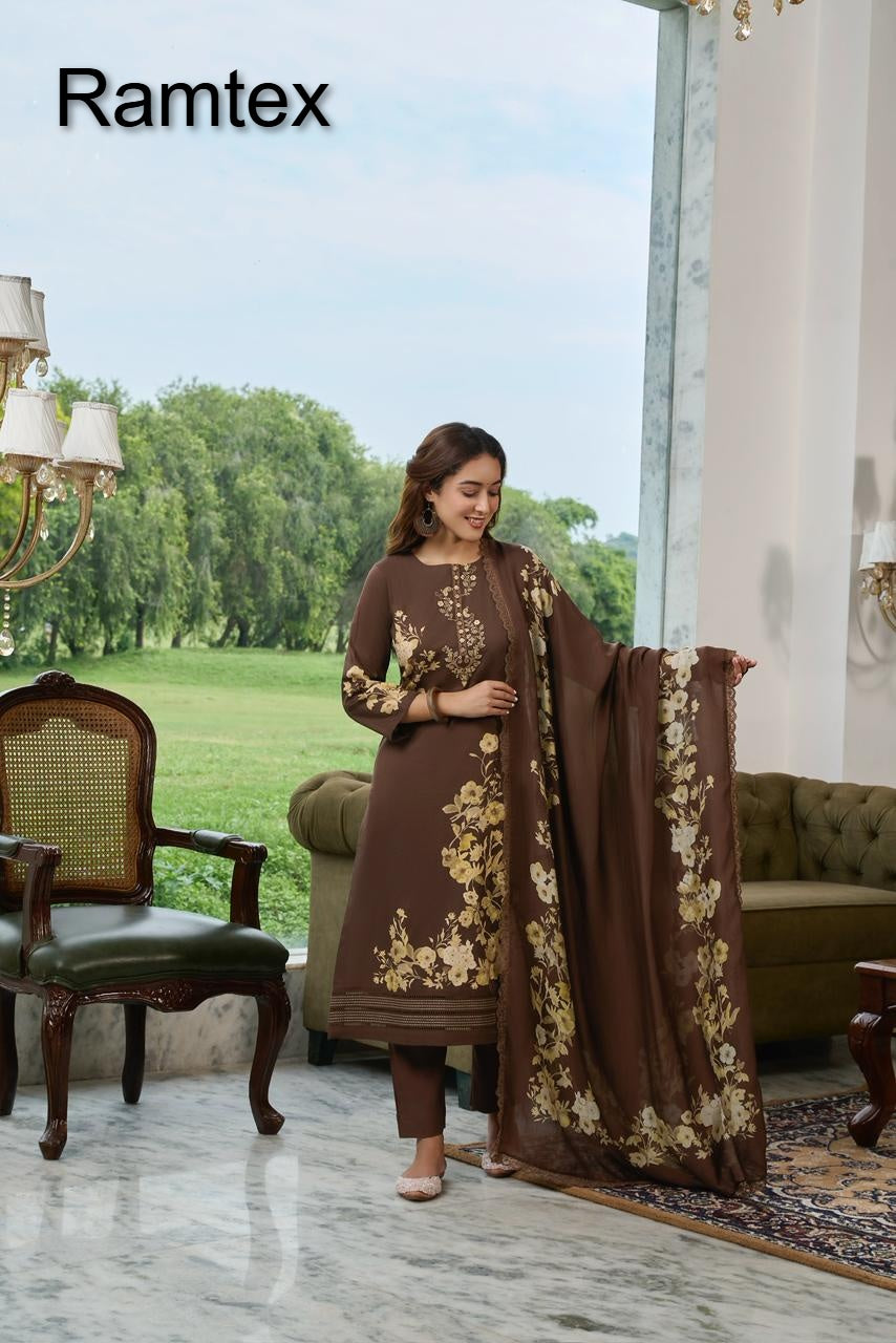 Izhaar Ramtex Cottswool Pant Style Suits Exporter Gujarat