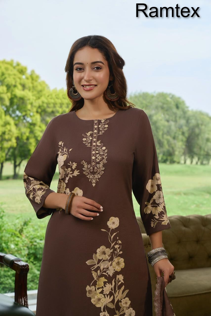 Izhaar Ramtex Cottswool Pant Style Suits Exporter Gujarat