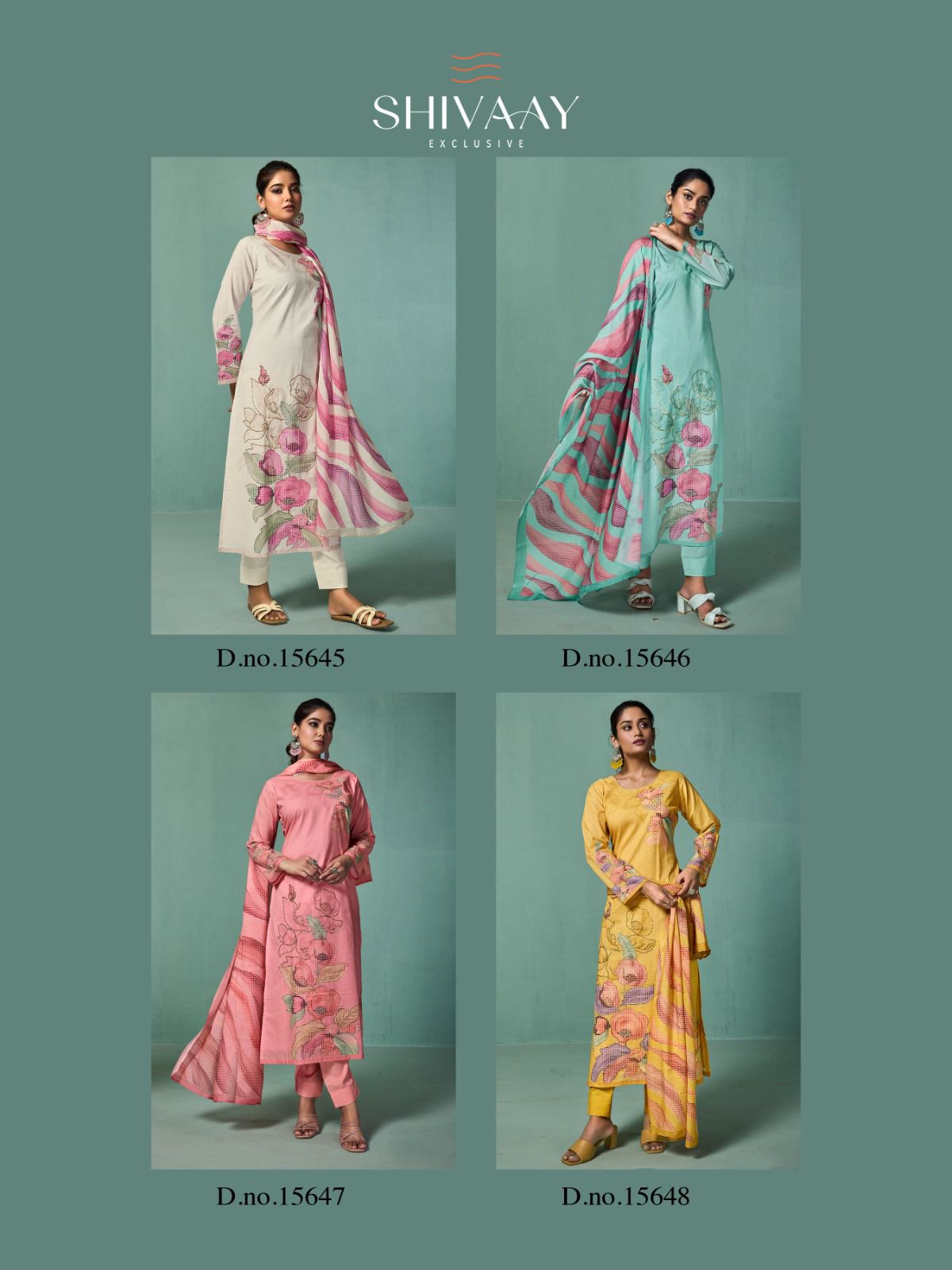 Izhaar Shivaay Lawn Cotton Pant Style Suits Exporter India