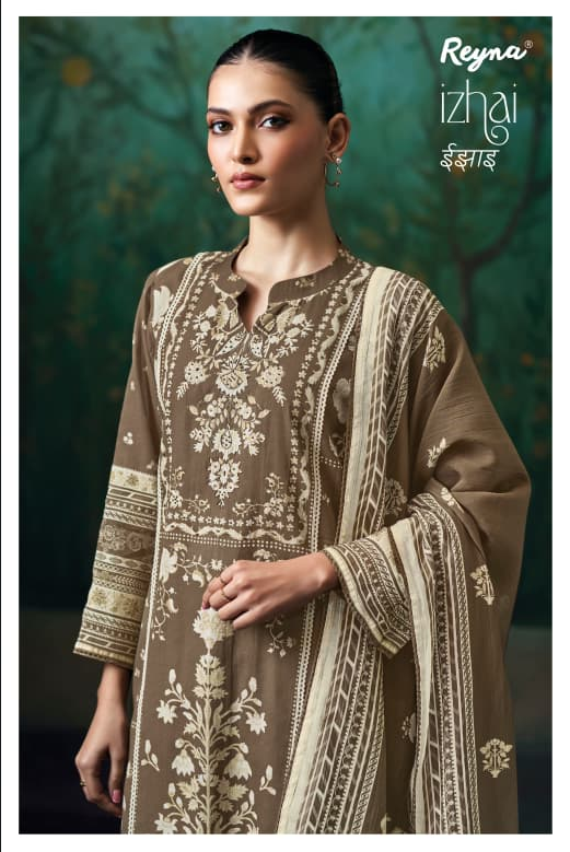 Izhai Reyna Corduroy Pashmina Suits Wholesaler India