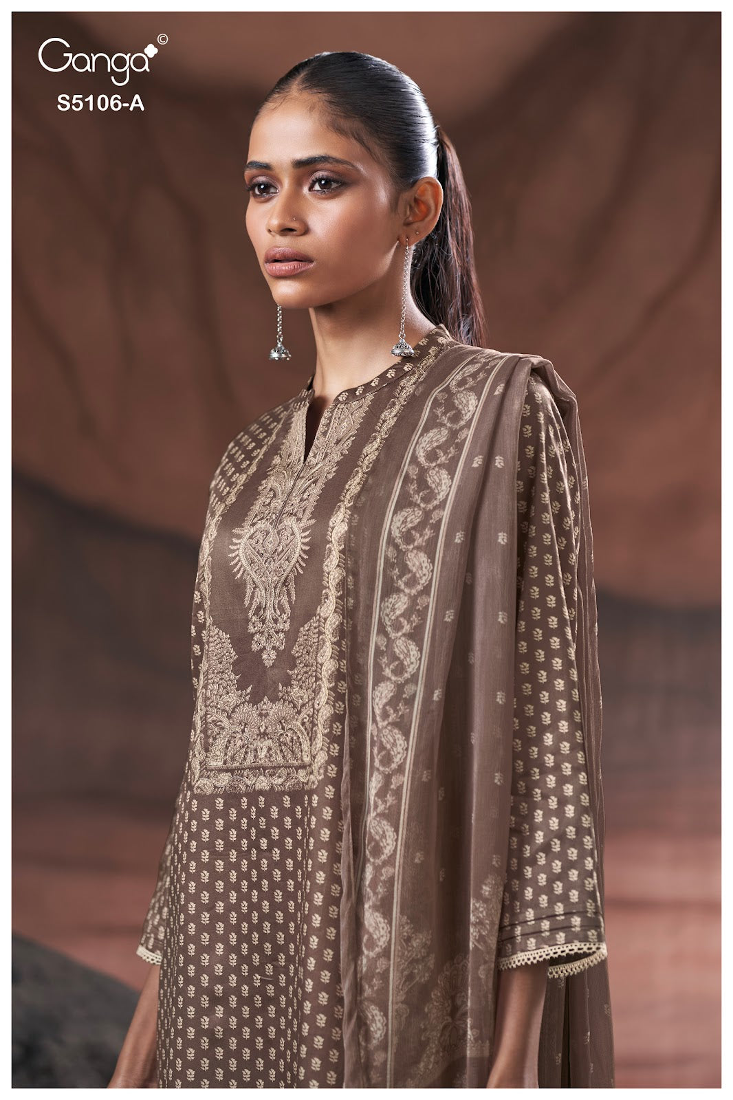Izzie S5106 Ganga Cotton Satin Pant Style Suits Wholesale Price