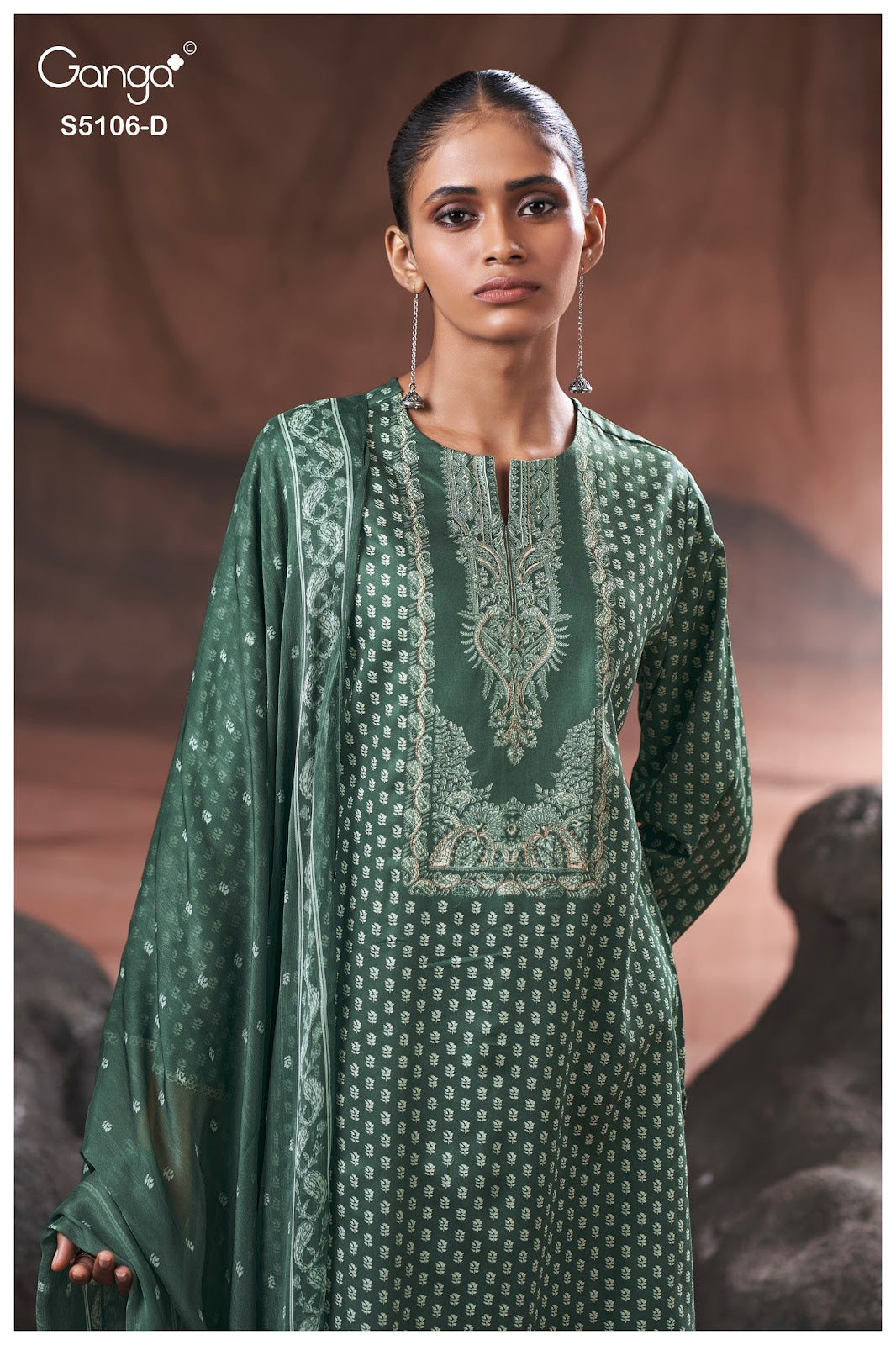 Izzie S5106 Ganga Cotton Satin Pant Style Suits Wholesale Price