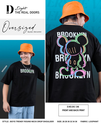 J 245-246 D-8 Loopknit Boys Tshirt Wholesale