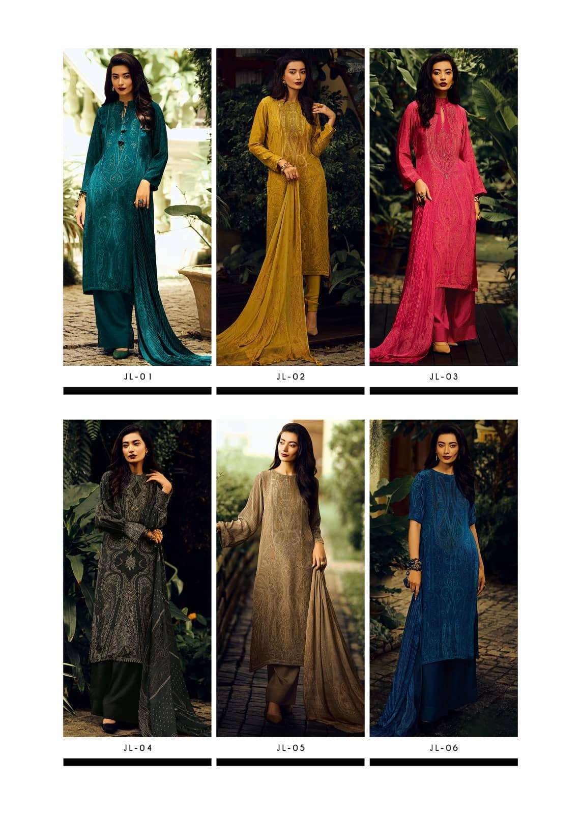 Jaal Varsha Fashions Silk Pashmina Suits Wholesaler India