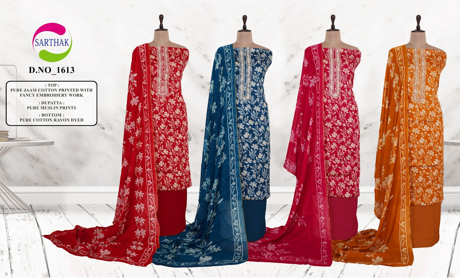 Jaam Cotton Design 15 16 Sarthak Prints Salwar Suits Exporter Ahmedabad