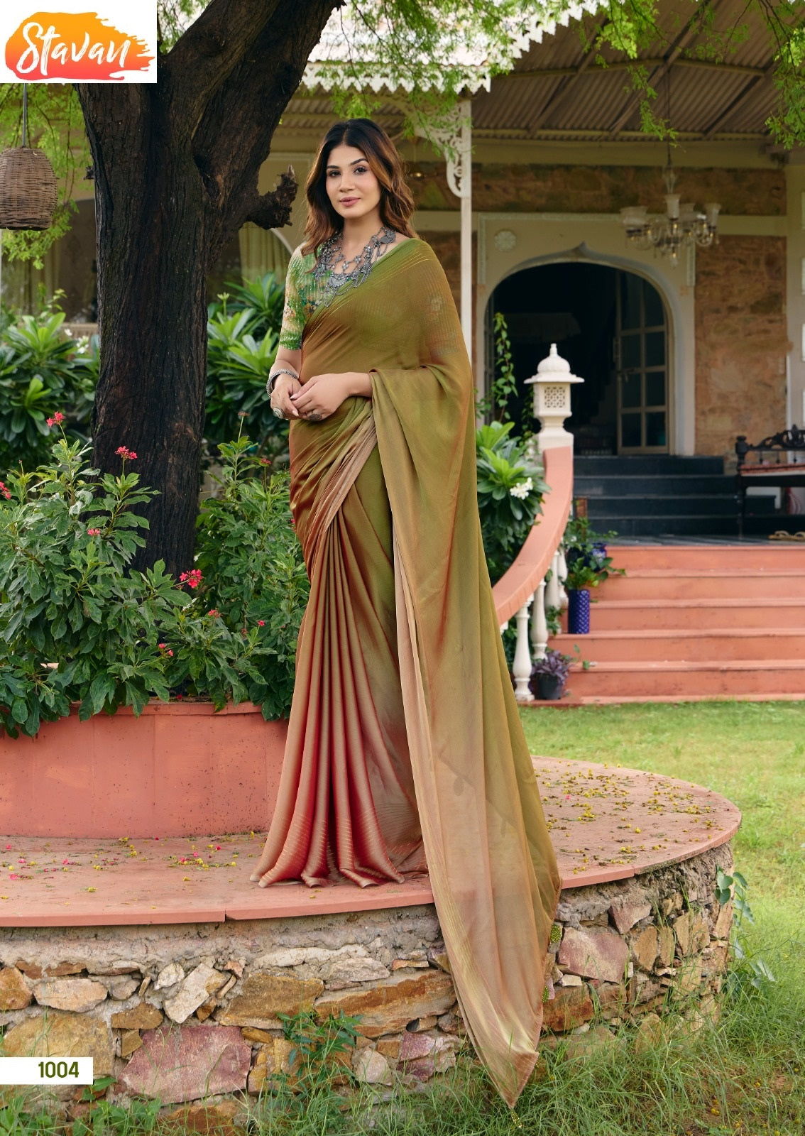 Jaana Stavan Jari Chiffon Sarees Wholesaler Gujarat