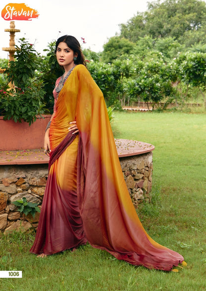 Jaana Stavan Jari Chiffon Sarees Wholesaler Gujarat