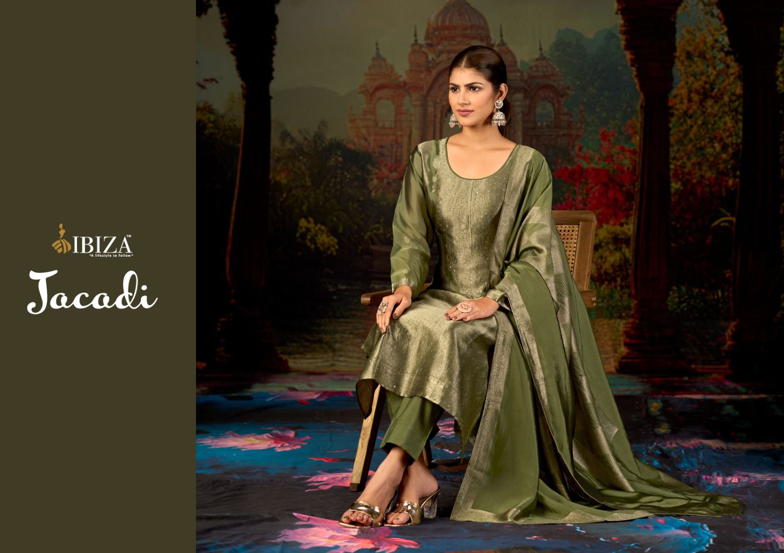 Jacadi Ibiza Banglori Silk Pant Style Suits Wholesaler India