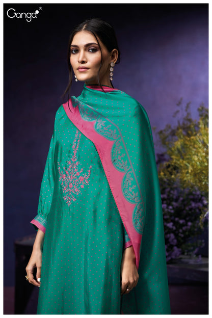 Jade 3890 Ganga Bemberg Plazzo Style Suits Supplier Ahmedabad