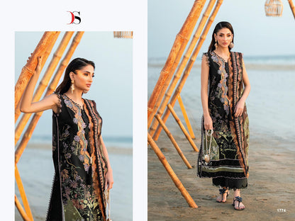 Jade 5 Needle Wonder Deepsy Cotton Cambric Pakistani Patch Work Suits Supplier