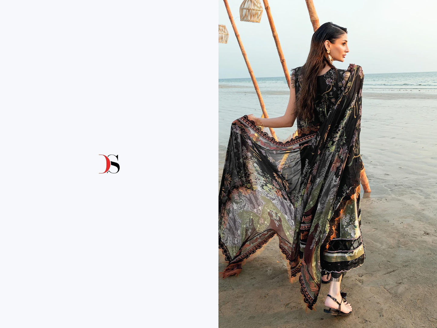 Jade 5 Needle Wonder Deepsy Cotton Cambric Pakistani Patch Work Suits Supplier