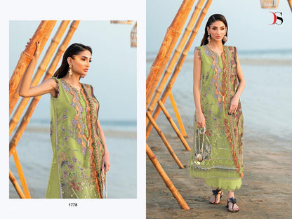 Jade 5 Needle Wonder Deepsy Cotton Cambric Pakistani Patch Work Suits Supplier