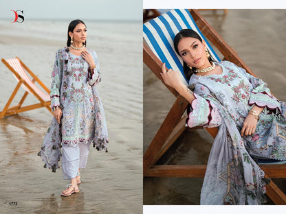 Jade 5 Needle Wonder Deepsy Cotton Cambric Pakistani Patch Work Suits Supplier