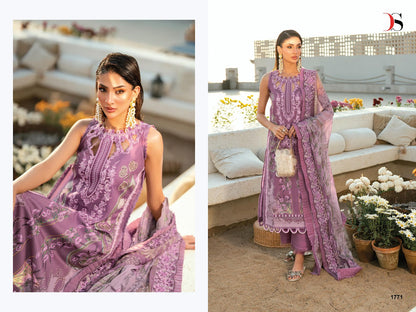Jade 5 Needle Wonder Deepsy Cotton Cambric Pakistani Patch Work Suits Supplier