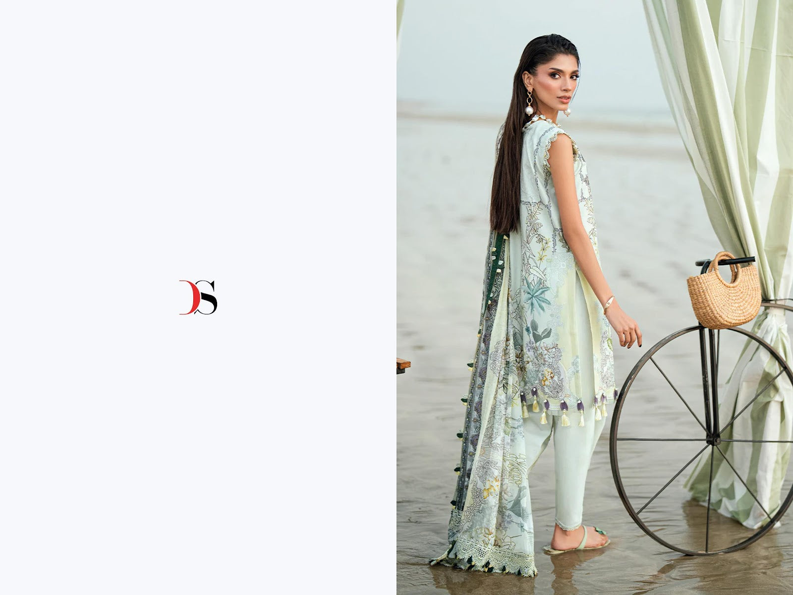 Jade 5 Needle Wonder Deepsy Cotton Cambric Pakistani Patch Work Suits Supplier
