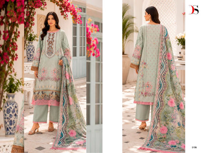 Jade 6 Bliss Lawn Deepsy Cotton Pakistani Patch Work Suits Wholesale